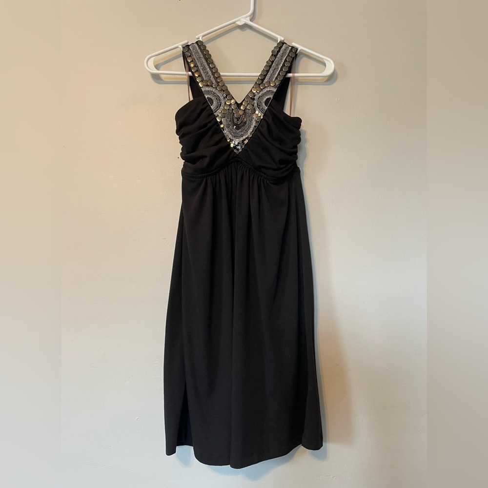 Studio Y Elegant Black Embellished Dress size XS